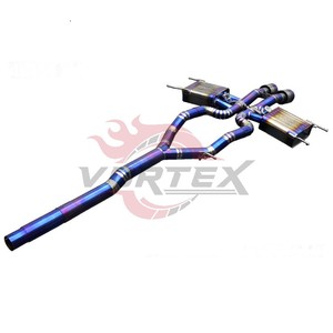 ท่อไอเสีย Vortex Burnt Blue Titanium Performance สำหรับ Jaguar F-Type 2.0T พร้อมวาล์วควบคุมเสียงแบบ Tuning Center Muffler - Product Image 3