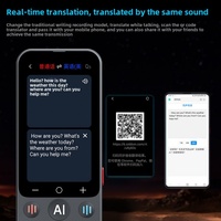 Dispositif de traduction linguistique intelligent portable Z15W, 139 langues, traduction simultanée en ligne/hors ligne pour les voyages d'affaires