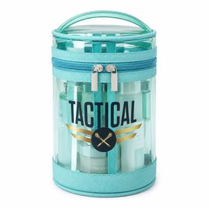PVC Cylinder Cosmetic Organizer Clear <b>Toiletry</b> Bag Travel Makeup <b>Storage</b> Case for Beauty Products - Product Image 1