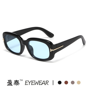 Yingtai Eyewear <b>Square</b> Frame <b>Sunglasses</b> UV400 Anti Glare Women's Fashion Sunshades Black PC Frame - Product Image 3