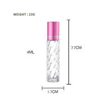 Flacon de parfum en verre fin, vide, texturé, pour voyage, avec logo personnalisé, emballage en gros
