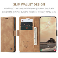 Étui portefeuille magnétique en similicuir avec support et porte-cartes pour Samsung Galaxy S26 Ultra, S25 Plus, S24, S23, S22, A57, A17, A56