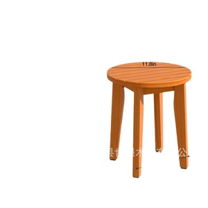 Tabouret de salle de bain en bois Shih-Chiang, marron, taille standard, tabouret de douche sur pied pour personnes âgées - Product Image 5