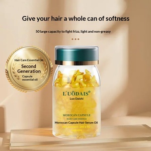 L'ODEIS - Aceite Esencial para el Cuidado del Cabello en Cápsulas Suaves Marroquíes, Mejora el Frizz, Suaviza el Cabello, Sin Enjuague, Envase de 50 Cápsulas - Product Image 1