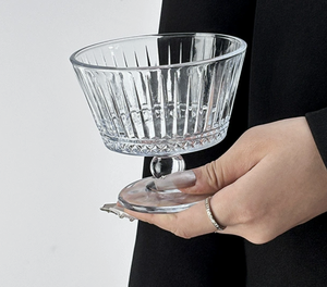 Bol en verre gaufré moderne et minimaliste, écologique, motif tournesol, pour crème glacée, yaourt, flocons d'avoine, <span class=keywords><strong>petit</strong></span>-<span class=keywords><strong>déjeuner</strong></span>, dessert - Product Image 6