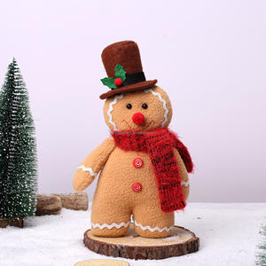 SPRING PLANTING New Christmas Decorative <b>Gingerbread</b> <b>Man</b> Doll Plush <b>Toy</b> - Product Image 2
