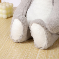 Songshan Jouets Personnalisé Lapin En Peluche Animal Jouet 30cm Doux Lapins De Pâques Poupées Sublimation logo En Peluche Lapin Longues Oreilles Enfants Cadeaux