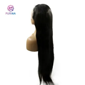 中国流行日用蕾丝秘鲁生人发假发胶带延伸黑色人发蕾丝正面人发假发女性