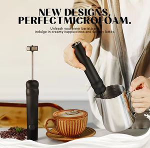 Batidor eléctrico portátil y ligero para espumar leche, café, latte, matcha, chocolate y preparar bebidas energéticas. - Product Image 3