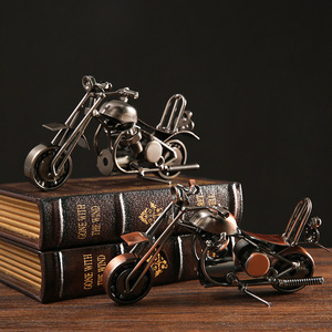 Mystic Arts Wrought Iron Motorcycle Ornament Metal Handmade Decorative Model For Home Or Gift - Product Image 3