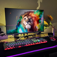 PC Gaming de Bureau Tout-en-Un Monobloc Core I9/i7/i5 Windows 10 SSD+HDD Surface Courbée pour Cybercafé Bureau Maison