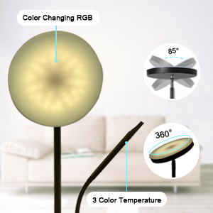 Đèn <span class=keywords><strong>S</strong></span>àn RGB Có Thể Điều Chỉnh Độ <span class=keywords><strong>S</strong></span>áng Thông Minh Đèn Đôi Đứng Cao Nhiều Màu <span class=keywords><strong>S</strong></span>ắc Hoạt Động Với Alexa & Google Nhà Cho Phòng Khách Giường Ngủ Gia Đình - Product Image 4