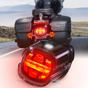 Feux arrière à LED DOT pour moto, feu de freinage, feu arrière pour Harley <span class=keywords><strong>Sportster</strong></span> Dnya Softail Fat Boy Touring - Product Image 2