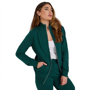 Suéter de Forro Polar Personalizable con Logotipo Frontal Impreso, Antiencogimiento, Ecológico, con Cremallera Completa, Diseño de Cuello Alto para Mujer, Otoño-Primavera - Product Image 2