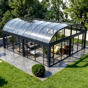 Prefab gemonteerde zomerse buiten-tuin serre vrijstaande glazen huis terras mobiele serre - Product Image 5