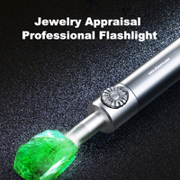 Lampe torche UV portable spécialisée en alliage d'aluminium, étanche IP68, 800 lumens, rechargeable par USB-C, faisceau spot, ampoule LED
