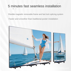 Écran publicitaire vertical intérieur à trois volets, écran LED double face mobile, résolution 4K, prise en charge HDR - Product Image 2