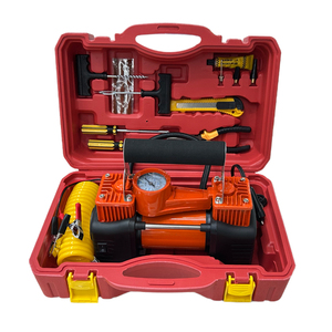 Pompe à air pour voiture <span class=keywords><strong>DLS</strong></span> à double cylindre, gonfleur de pneus, compresseur d'air pour voiture 12v avec outil de réparation de pneus, rotor en cuivre pur 150psi - Product Image 3