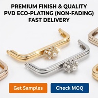 Boîte à monnaie à fermoir Kiss Lock personnalisable en métal, avec cadre de sac à main rigide en forme de tube de chat, durable, avec logo personnalisable
