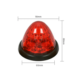 Double fonction 24V 16LED Crystal Side Marker Light Tail Turn Signal Lamp Warning Taillight For <span class=keywords><strong>Semi</strong></span> Truck Car RV - Product Image 2