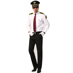 Uniformes de <span class=keywords><strong>guardia</strong></span> de seguridad de primavera y otoño, camisa blanca de manga larga para puerta de Hotel, traje de bienvenida de bienes raíces para verano, manga corta - Product Image 4