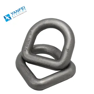 重型货物绑扎环锻造焊接-带/不带安装支架的d形环，牵引d形环系紧