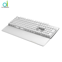 Clavier de jeu en aluminium et métal à rétroéclairage LED de 15 ans du fabricant Clavier mécanique en aluminium usiné CNC pour CSGO & PUBG