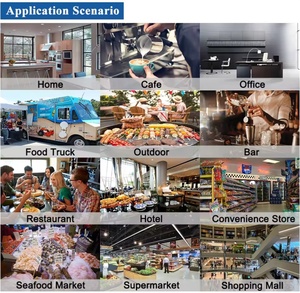 เครื่องทำน้ำแข็งอุตสาหกรรม Emerson Compressor ขนาด 150-500 กก. สำหรับร้านอาหาร บาร์ ร้านค้า คาราโอเกะ ร้านกาแฟ โรงแรม - ใช้สำหรับมอเตอร์และส่วนประกอบหลักที่กำหนดเองได้ - Product Image 5