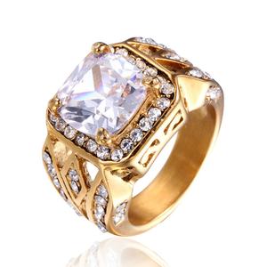 Wholesale Stainless Steel Natural Gemstone <b>Ring</b> for Men Ruby and Cubic Zirconia Accents Silver Finish Bold <b>Statement</b> Design - Product Image 6