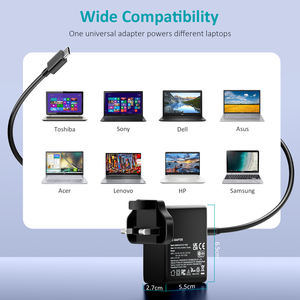 Cargador USB de 65W con PD, Adaptador de Carga Rápida USB C para Teléfono Móvil, Cargador de Pared con Carga Rápida 3.0 para iPhone - Product Image 2