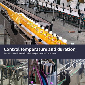Praktische SUS304 flessen voor druiven-, mango-, sinaasappel- en fruitsap, transportband voor plaatsing en omkantelen bij sterilisatie - Product Image 5