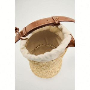 Nouveau sac en paille en forme de gourde 2024, mini sac tendance pour femme en paille de blé, sac de plage pour les vacances - Product Image 6