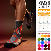 Chaussettes de sport Crew, neuves, en coton, personnalisées, pour hommes, avec logo, de la marque East Athletic, vente en gros, chaussettes de course