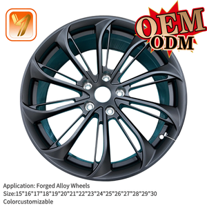 Jantes en alliage forgé noir 17-20 pouces 5x112 5x120 5x114.3 pour Audi BMW Benz Lexus <span class=keywords><strong>Bentley</strong></span> Chrysler Voitures <span class=keywords><strong>de</strong></span> <span class=keywords><strong>luxe</strong></span> - Product Image 5