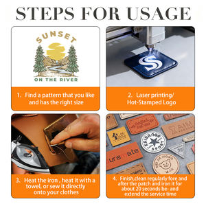 Patch en <span class=keywords><strong>cuir</strong></span> personnalisé pour la <span class=keywords><strong>réparation</strong></span> de tissus, chapeau de papa, cadeau pour la fête des pères, patch en similicuir gravable au laser - Product Image 2