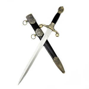 6f016r Kỵ Binh Saber với bảo vệ đồng thau & Pommel ăn mặc thanh kiếm cosplay Prop lễ satin lưỡi thanh kiếm kỷ niệm với bao kiếm - Product Image 1