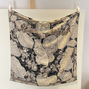 <span class=keywords><strong>Sciarpa</strong></span> <span class=keywords><strong>nera</strong></span> in lana di seta Paisley a quattro griglie da donna, alta gamma invernale Versatile <span class=keywords><strong>elegante</strong></span> scaldacollo in lana di seta - Product Image 2