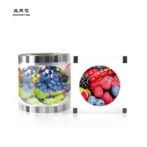 ZTY Stock Beverage Plastic Film PET/PP/PE Bubble Tea Cup Sealing Roll Film For 90mm 95 mm Paper Plastic Cup