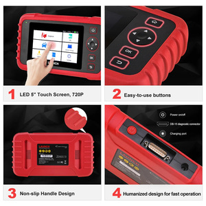 Escáner de Diagnóstico Universal LAUNCH CRP123X V3.0 OBD2 Wifi 12V, Herramienta de Diagnóstico para Automóviles con 1 Año de Garantía, Pantalla LCD Roja en Inglés - Product Image 4
