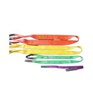 다채로운 웨빙 슬링 1Ton 3t 5t 6t 10T <span class=keywords><strong>20t</strong></span> 폴리에스터 리프팅 슬링 화물용 무한 플랫 슬링 벨트 - Product Image 1