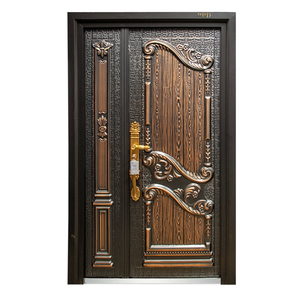 PHIPULO acaba <span class=keywords><strong>de</strong></span> lanzar puerta delantera <span class=keywords><strong>de</strong></span> aluminio personalizada hecha a <span class=keywords><strong>mano</strong></span> puerta artesanal casa <span class=keywords><strong>de</strong></span> lujo gran puerta <span class=keywords><strong>de</strong></span> entrada - Product Image 2