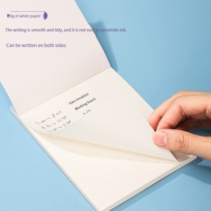 <span class=keywords><strong>Quaderno</strong></span> Deli 21770 Wang Yuan, Stesso Modello, Pagine Orizzontali a Righe Quadrate, Formato A6, Apertura a 180 Gradi, Alta Qualità - Product Image 4