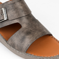 Sandales arabes de luxe SHIKOL en cuir véritable pour hommes – Confortables, souples, respirantes, idéales pour la plage et l'extérieur, parfaites pour le Ramadan