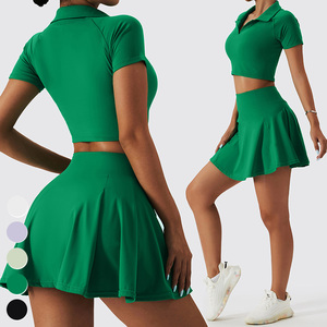 Đồ thể thao Peakball bán buôn: Váy quần tennis, áo thun ngắn, bộ đồ 2 mảnh, quần áo tập thể dục, quần áo chơi golf, bộ đồ yoga nữ, bộ váy quần tennis Peakball - Product Image 5