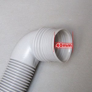 Original Extended Drain <b>Hose</b> 40mm <b>PVC</b> for Washing Machine Water Outlet - Product Image 1