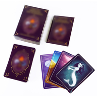 Cartes de tarot et d'oracle personnalisées imprimées sur papier d'art de qualité supérieure, design convivial pour débutants, avec boîte rigide en deux parties