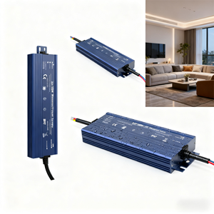 Suplai Daya LED Tahan Air Input 110V/220V DC12V/24V Casing Aluminium Tunggal untuk Penggunaan Industri LED Strip Garansi 3 Tahun 85%-90% - Product Image 1