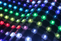 Layar Dekorasi LED Pixel Mesh Bentuk Persegi Produk Lampu DMX512 Layar Video Mesh Dinding Lampu