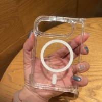 Étui de téléphone robuste magnétique haute transparence pour iPhone 18 Fold, hybride TPU PC, charge sans fil, anti-chute