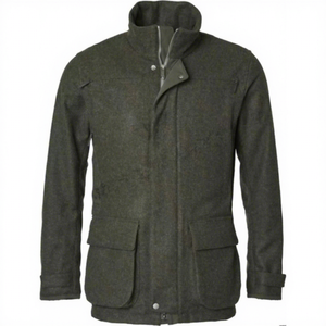 Veste de chasse personnalisée, chauffante, respirante, légère, thermique, 100% laine, pour homme, pour la chasse en plein air, l'hiver, le safari, la randonnée - Product Image 1